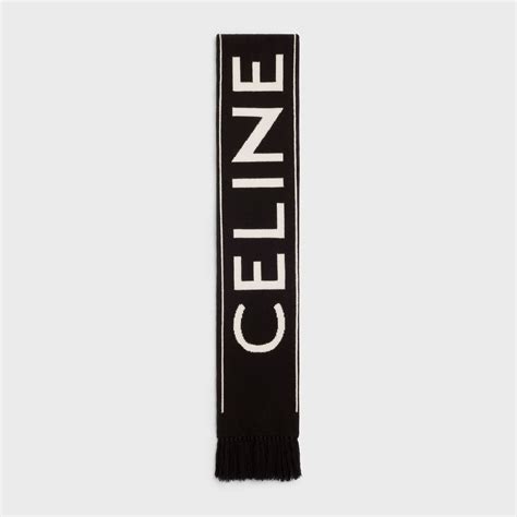 celine skinny scarf|celine scarf wool.